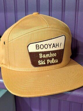 Booyah! Bamboo Ski Poles tan snapback hat #skiing #outdoors